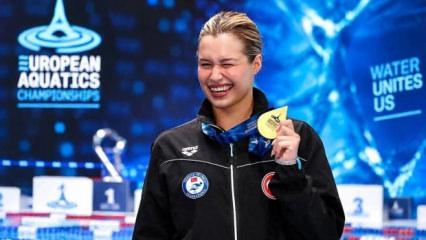 Defne Kurt'tan altın madalya rekoru! T&uuml;rk spor tarihine ge&ccedil;ti