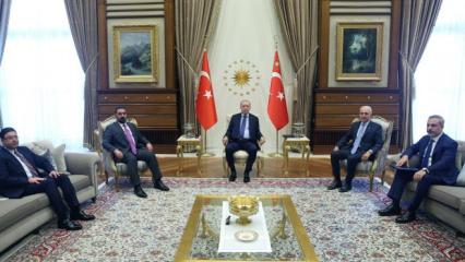 Erdoğan, Irak Temsilciler Meclisi Başkanı Halbusi'yi kabul etti