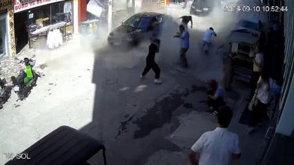 Ereğli&rsquo;de iş yerinde t&uuml;p patladı: O anlar kamerada!