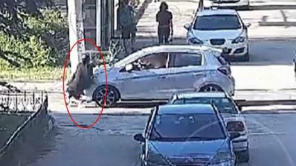 Eskişehir'de feryat y&uuml;kseldi: Minik Elif'in can verdiği kaza kamerada!