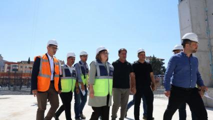 Gaziantep'te b&uuml;y&uuml;k kongre merkezi inşaatı s&uuml;r&uuml;yor