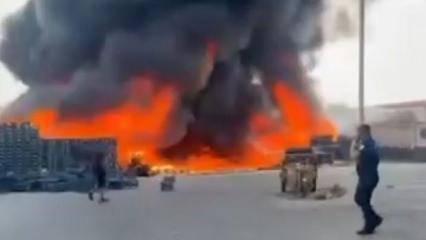 İki &ccedil;ocuk oyun oynarken sebze halini yaktı!