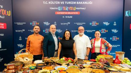 Kayseri 'K&uuml;lt&uuml;r Yolu Festivali'nde 34 lezzet noktası ziyaret edildi