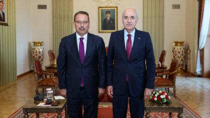 TBMM Başkanı Kurtulmuş, Sayıştay Başkanı Yener'i kabul etti