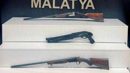 Malatya&rsquo;da silah ka&ccedil;ak&ccedil;ılarına şafak baskını: Cephanelik ele ge&ccedil;irildi!