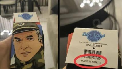 Bakanlıktan, Mladic baskılı &ccedil;orap g&ouml;rseline su&ccedil; duyurusu