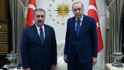 Cumhurbaşkanı Erdoğan, BBP Genel Başkanı Destici'yi kabul etti