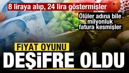 Fiyat oyunu ortaya &ccedil;ıktı! &Ccedil;ift&ccedil;iden 8 liraya alıp, 24 lira g&ouml;stermişler