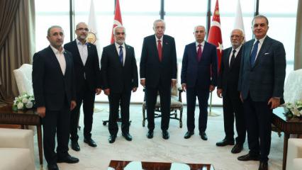 Başkan Erdoğan, H&Uuml;DA Par liderini kabul etti