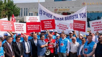 Milaslı muhtarlar ve iş&ccedil;ilerden Danıştay &ouml;n&uuml;nde 'kamulaştırma davası' a&ccedil;ıklaması