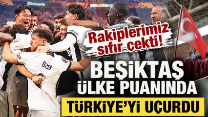 Rakiplerimiz sıfır &ccedil;ekti! Beşiktaş, &uuml;lke puanında T&uuml;rkiye'yi u&ccedil;urdu