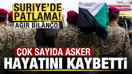 Son dakika: Suriye'de patlama! Ağır bilan&ccedil;o! &Ccedil;ok sayıda asker hayatını kaybetti