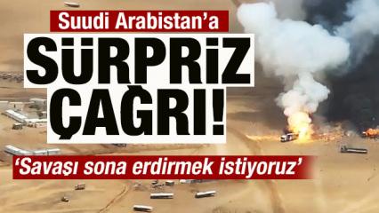 Suudi Arabistan'a s&uuml;rpriz &ccedil;ağrı: Savaşı sona erdirmek istiyoruz! Buna tamamen hazırız
