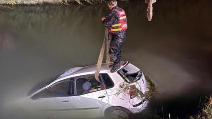 Tokat'ta otomobil sulama kanalına u&ccedil;tu: 2 &ouml;l&uuml;