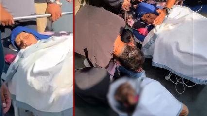Yaralı kadından eşe son bakış! D&uuml;nya bu bakışı konuşuyor...