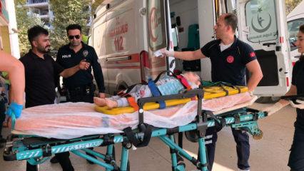 3'&uuml;nc&uuml; kat penceresinden d&uuml;şen Ali, ağır yaralandı