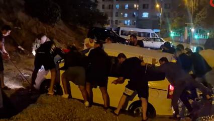 Bir Ankara klasiği: Yağmur yağdı, yol &ccedil;&ouml;kt&uuml;...