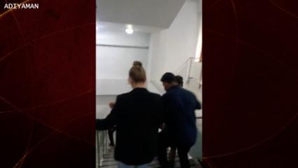 Deprem anı ve sonrası kamerada: Sarsıntı başlar başlamaz dışarı fırladılar!