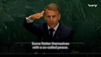 Macron İsrail'i bombaladı! İşte o olay s&ouml;zler