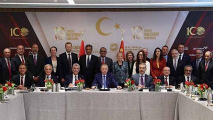 Cumhurbaşkanı Erdoğan ABD'li CEO'larla buluştu: Hedef 100 milyar dolar!