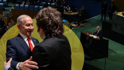 Arjantin lideri Milei'den BM'de yuhalanan Netanyahu'ya: Tarihin en b&uuml;y&uuml;k liderlerindensin