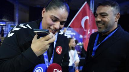 Başkan Erdoğan'dan şampiyon boks&ouml;re tebrik! "İsmin &ccedil;ok g&uuml;zel"