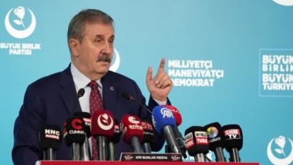 BBP Genel Başkanı Destici'den Netanyahu'ya tepki