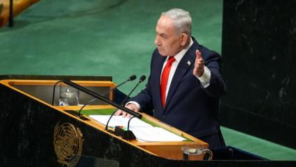 BM'de utan&ccedil; tablosu! İşte Netanyahu konuşurken salonu terk etmeyen &uuml;lkeler!