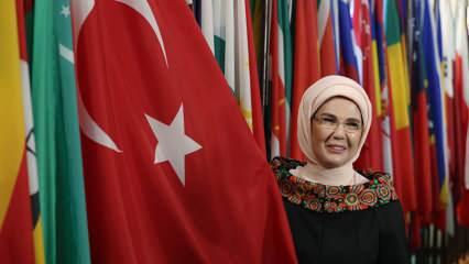 Emine Erdoğan'ın New York temaslarında &ccedil;ocuklar ve iklim &ouml;ne &ccedil;ıktı