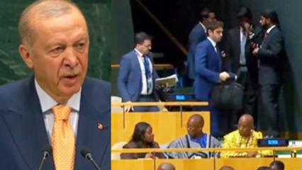 Erdoğan su&ccedil;larını bir bir y&uuml;zlerine vurdu: Dayamayıp salonu terk ettiler