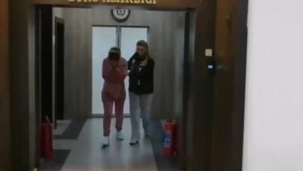 Hırsız kadının '&ccedil;arşaf' oyunu bozuldu! Polis izini s&uuml;rd&uuml;! Yakayı ele verdi