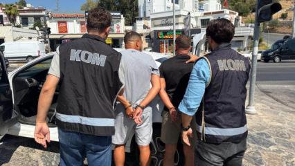 Kırmızı b&uuml;ltenle aranan Fransız su&ccedil; &ouml;rg&uuml;t&uuml; &uuml;yesi Bodrum'da yakalandı