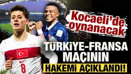 Kocaeli'de oynanacak T&uuml;rkiye - Fransa ma&ccedil;ının hakemi a&ccedil;ıklandı