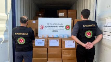 Mersin'de ele ge&ccedil;irildi: Tam 1 ton 716 kilogram