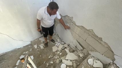 Şanlıurfa'daki depremde bazı ev ve ahırlarda hasar oluştu