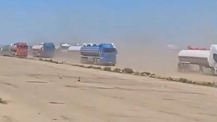 Suriye'den Irak'a dev benzin sevkiyatı başladı