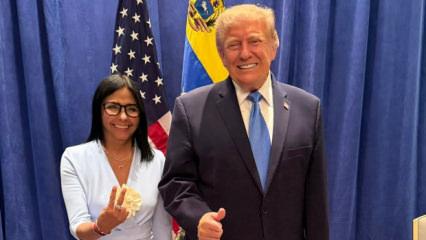 Trump, Rodriguez'le ilk kez bir araya geldi