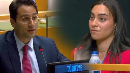 T&uuml;rk temsilcinin s&ouml;zleri sonrası İsrailli'nin verdiği tepki dikkat &ccedil;ekti!