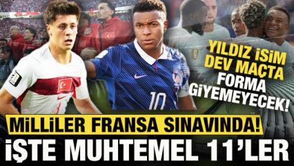 T&uuml;rkiye, Uluslar Ligi'nde Fransa sınavına &ccedil;ıkıyor! Yıldız isim yok: İşte muhtemel 11'ler