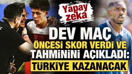 Yapay zekadan T&uuml;rkiye - Fransa ma&ccedil;ı i&ccedil;in skor tahmini: Arda gol atacak milliler kazanacak