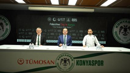 Konyaspor'da Filistin ma&ccedil;ı heyecanı! Herkesi davet ettiler: Biletler bedava