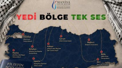 9 &uuml;niversiteden Filistin i&ccedil;in ortak ses: &ldquo;Yedi B&ouml;lge Tek Ses&rdquo; Manisa&rsquo;da