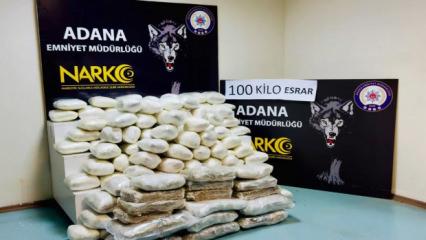 Adana'da 100 kilo esrar ele ge&ccedil;irildi; 3 tutuklama