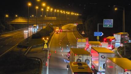 Anadolu Otoyolu'nda kimyasal alarmı! İstanbul y&ouml;n&uuml; trafiğe kapandı