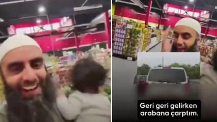 'Aracına &ccedil;arptık' dediler, o ise Allah'a tevekk&uuml;l etti! Verdiği cevap beğeni topladı