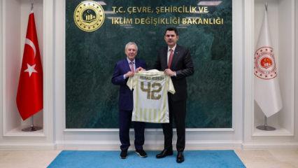 Bakan Kurum, Aziz Yıldırım'ı ağırladı
