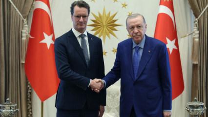 Cumhurbaşkanı Erdoğan, Hendrik W&uuml;st'&uuml; kabul etti