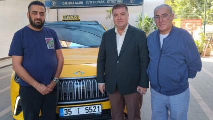 İzmir'de ilk TOGG taksi yola &ccedil;ıktı
