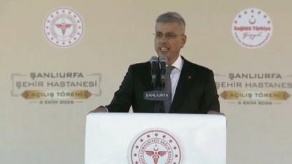 Bakan Memişoğlu Şanlıurfa Şehir Hastanesinin a&ccedil;ılışında konuştu:  Rekor d&uuml;zeye &ccedil;ıktı