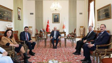 TBMM Başkanı Kurtulmuş, Almanya-T&uuml;rkiye Dostluk Grubu heyetini kabul etti